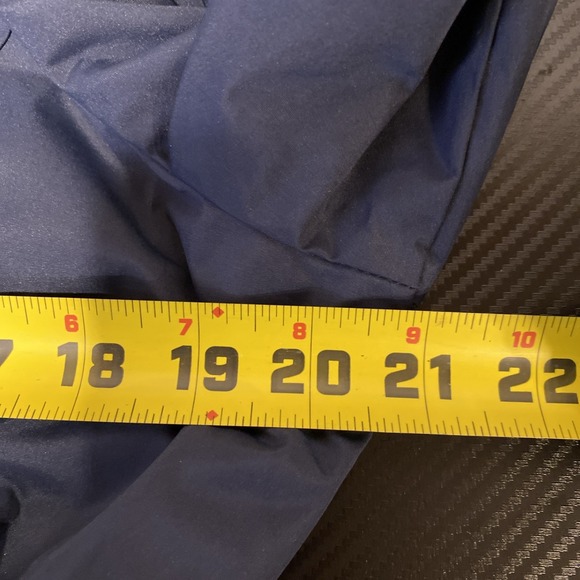 Dressbarn Jacket Coat Women's Medium Navy Blue White Button Peacoat Dress Career - Picture 11 of 11